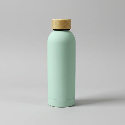 Bamboo Cap Insulated Water Bottle - 500ml