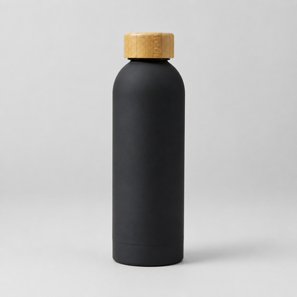 Bamboo Cap Insulated Water Bottle - 500ml