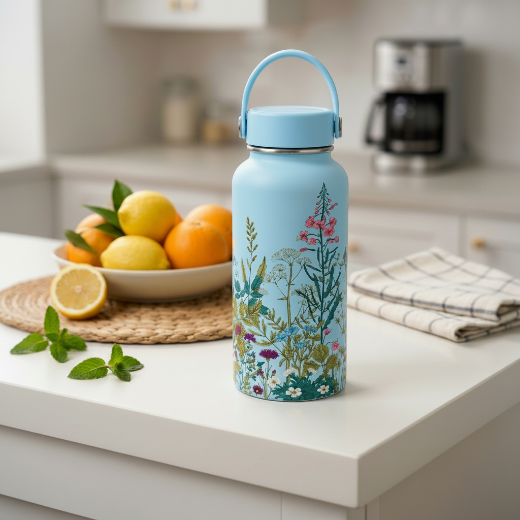 Botanical Wildflower Water Bottle