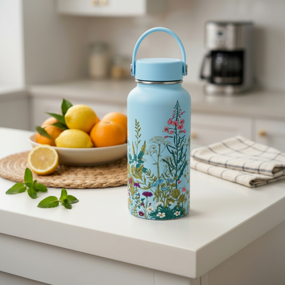 Botanical Wildflower Water Bottle