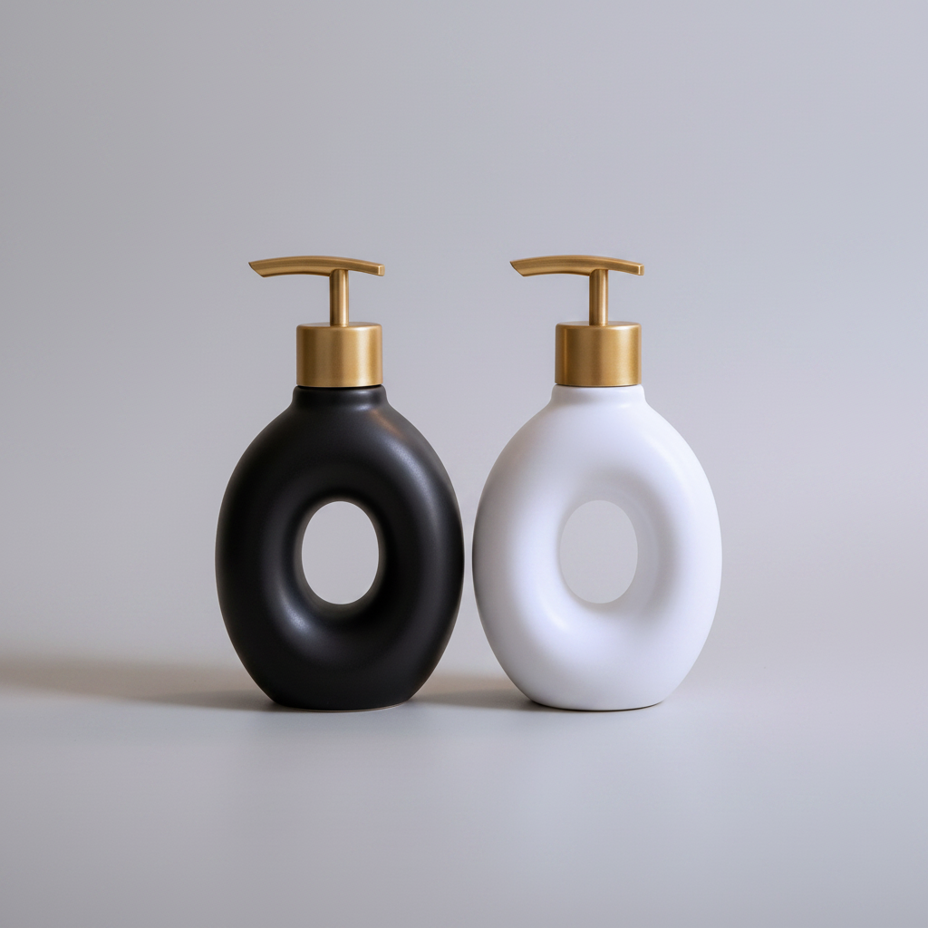 Donut Ceramic Soap Dispenser Packshot