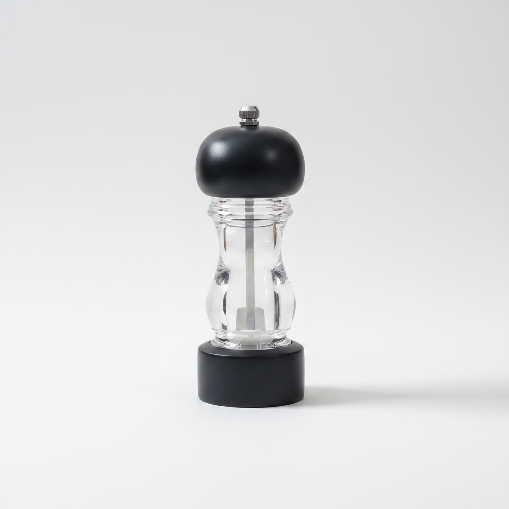 Acrylic & Wood Spice Grinder Mill - Matte Black variant packshot