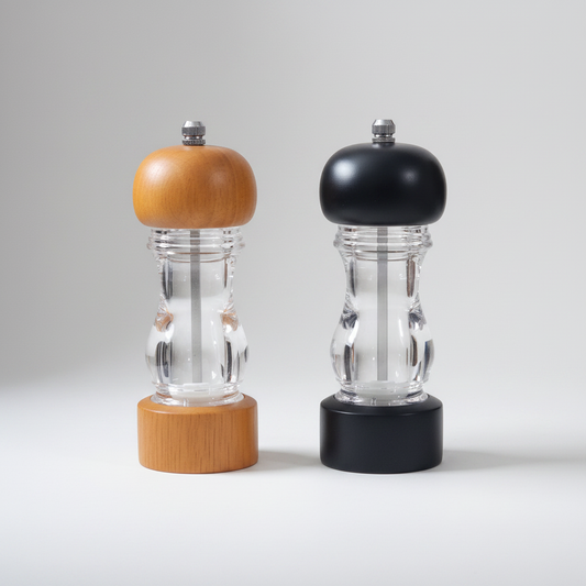 Acrylic & Wood Spice Grinder Mill - both variants packshot