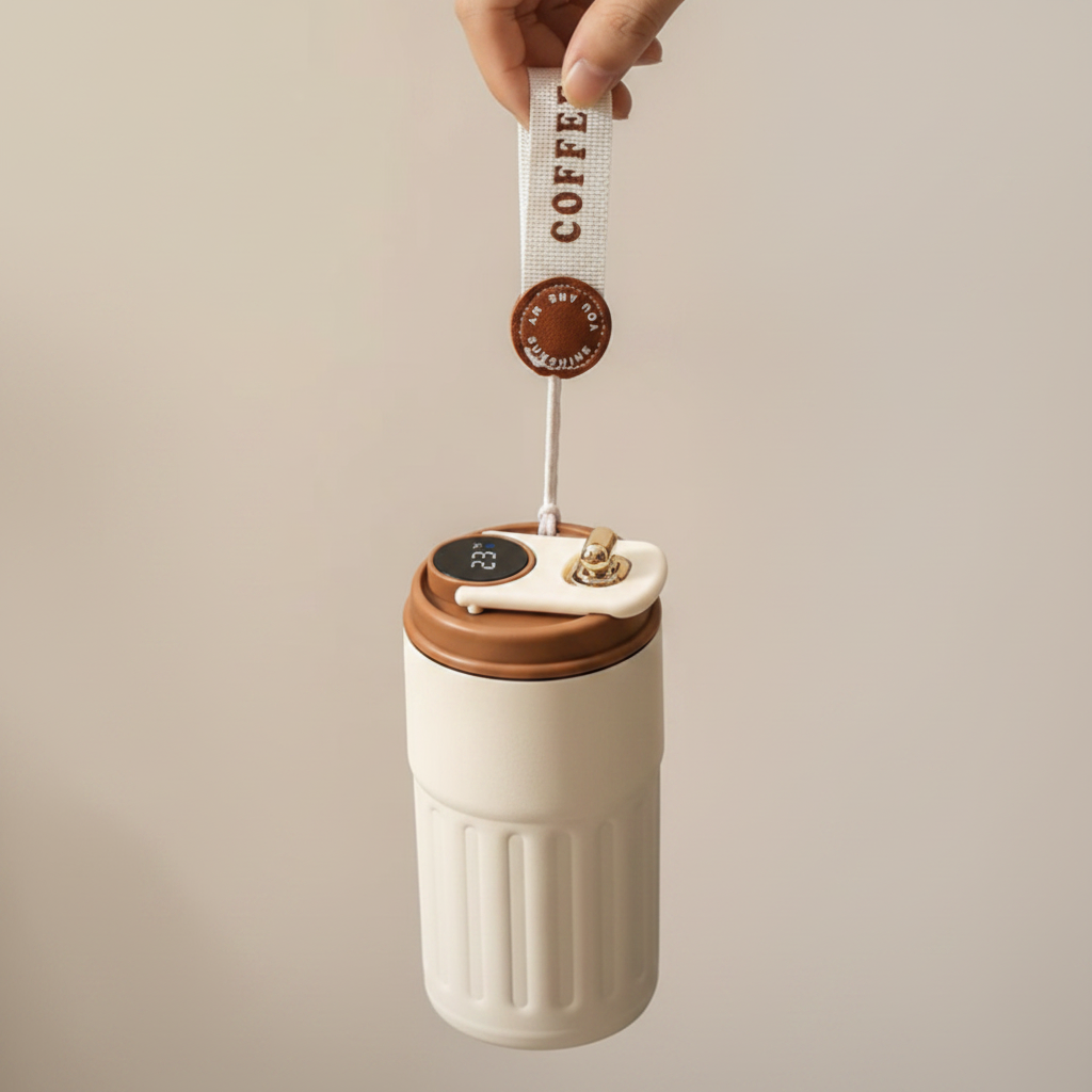 Smart Coffee Tumbler with COFFEE Strap Packshot