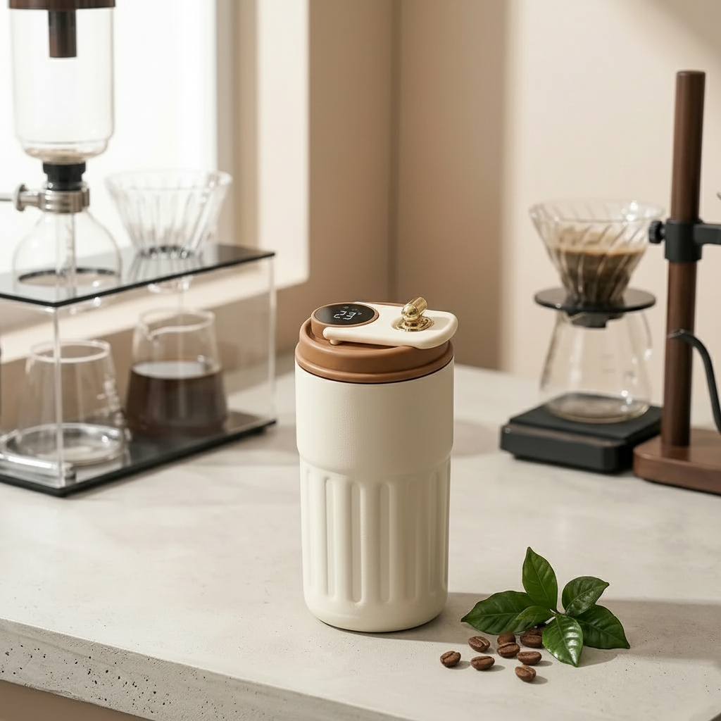 Smart Coffee Tumbler with Strap